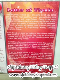 A Letter of Thanks from Our Kidney Disease Patient