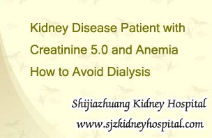 Kidney Disease Patient with Creatinine 5.0 and Anemia How to Avoid Dialysis