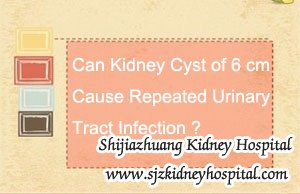 Can Kidney Cyst of 6 cm Cause Repeated Urinary Tract Infection