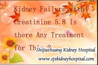 Kidney Failure with Creatinine 5.8 Is there Any Treatment for This
