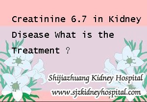 Creatinine 6.7 in Kidney Disease What is the Treatment