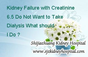 Kidney Failure with Creatinine 6.5 Do Not Want to Take Dialysis What should I Do