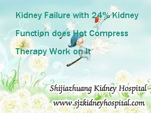 Kidney Failure with 24% Kidney Function does Hot Compress Therapy Work on It