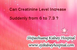 Can Creatinine Level Increases Suddenly from 6 to 7.3