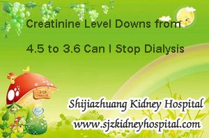 CKD treatment,Can I Stop Dialysis,Creatinine Level Downs