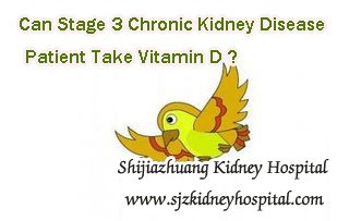 Can Stage 3 Chronic Kidney Disease Patient Take Vitamin D
