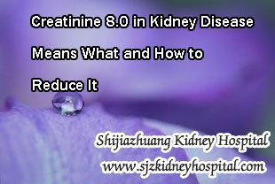 Creatinine 8.0 in Kidney Disease Means What and How to Reduce It