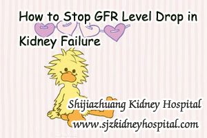 How to Stop GFR Level Drop in Kidney Failure
