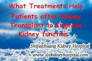What Treatments Help Patients after Kidney Transplant to Improve Kidney function