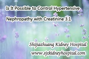 Is It Possible to Control Hypertensive Nephropathy with Creatinine 3.1