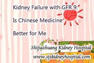 Kidney Failure with GFR 9: Is Chinese Medicine Better for Me