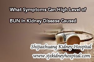 What Symptoms Can High Level of BUN in Kidney Disease Caused