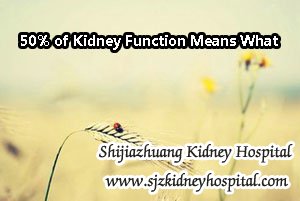 50% of Kidney Function Means What
