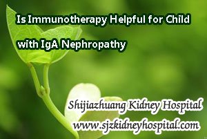 Is Immunotherapy Helpful for Child with IgA Nephropathy