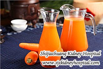 Should Carrot Juice be Limited for CKD Patients with Serious Edema
