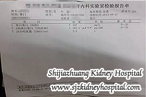 diagnosed with glomerulonephritis, 24 hour urine protein quantification is 2g with slight hypertension, but no edema. Suppose that you do not want to take medicine. Can you get better through simply diet and exercise?