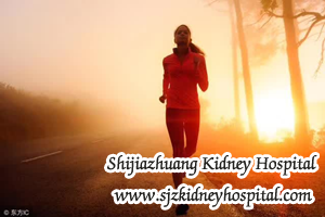 So what is the positive effect of exercise in the situation of CKD?