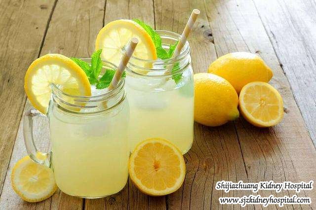 Can I Drink Lemonade if the Creatinine Value Exceeds 200 and the Uric Acid is High